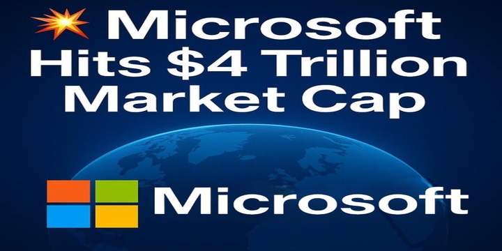 Microsoft hits $4 Trillion